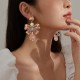 Wholesale Luxury Pink Rhinestone Bowknot Drop Earrings Wholesale Luxury Pink Rhinestone Bowknot Drop Earrings